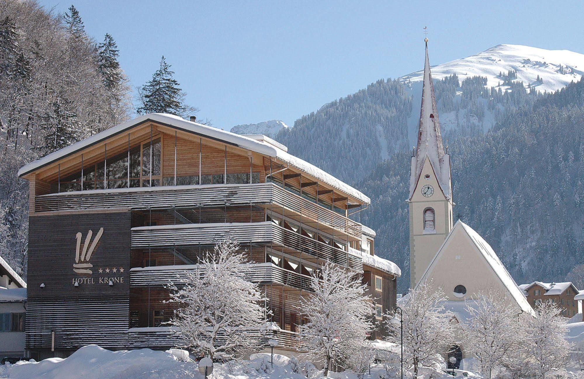 Hotel Krone In Au Au (Vorarlberg) エクステリア 写真